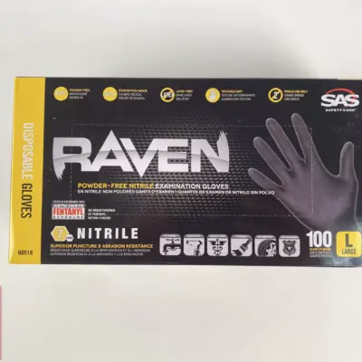 HQ Raven SAS Nitrile Disposable Gloves hand