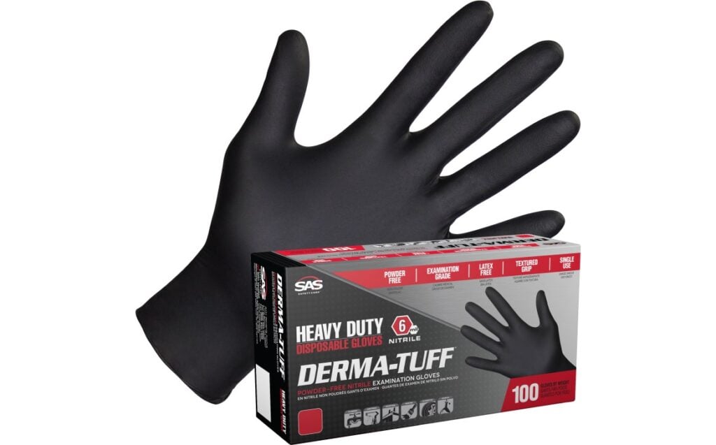 Derma-Tuff® Powder-Free Exam Grade Nitrile Disposable Gloves - 6 Mil - 100PK