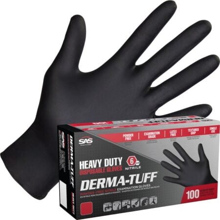 Derma-Tuff® Powder-Free Exam Grade Nitrile Disposable Gloves - 6 Mil - 100PK