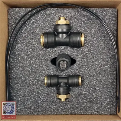 AKTV8 OnBoard Scale weighs the truck and trailer just like at a scale.